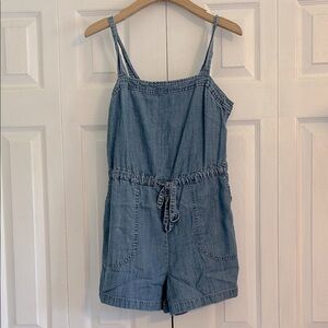 GAP Light Blue Denim Romper